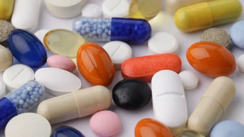 Pills Stock Footage 90389853