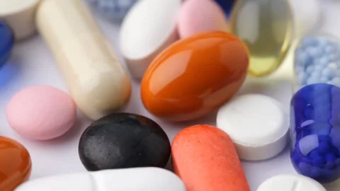 Pills Stock Footage 91534373