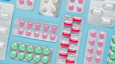 Pills Stock-Footage 154623828