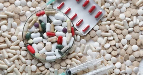 Pills Stock Footage 312781169