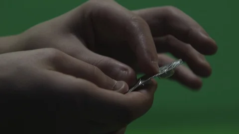 Pills on hand, taking pills 스톡 동영상 112123887