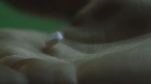 Pills on hand, taking pills Video stock 112126495