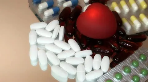Pills for the heart Video stock 16346480