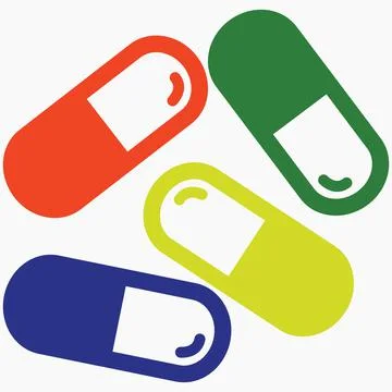 Pills icon. Stock Illustration