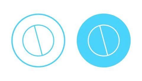 Pills icon vector. capsule icon. Drug sign and symbol Stock Illustration