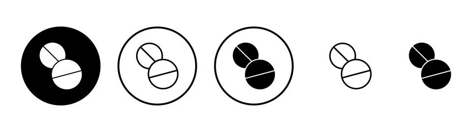 Pills icon vector. capsule icon. Drug sign and symbol Illustrazione stock