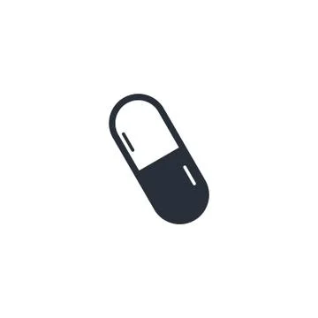 Pills icon vector. pills vector illustration Stock Illustration