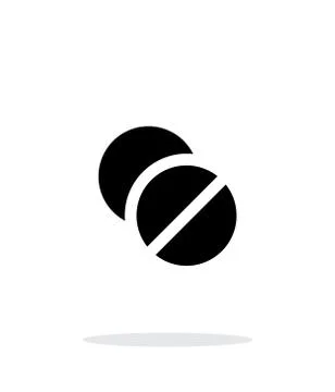 Pills icon on white background. Stock-Illustration