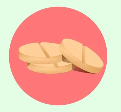 Pills in the illustration. Stock Illustration
