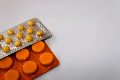 Pills isolated Stock Photos