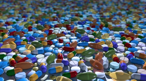 Pills Loop Vídeo Stock 33867361