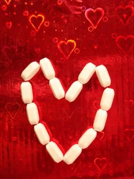 Pills for Love Stock Photos