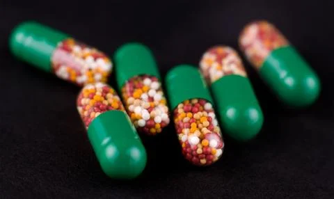 Pills, macro Foto stock