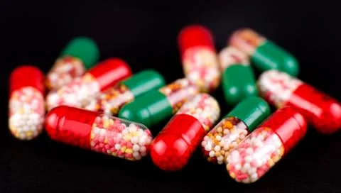 Pills, macro Stock Photos