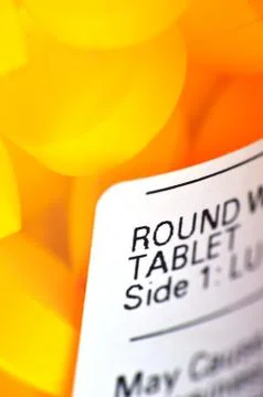 Pills macro Stock Photos