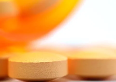 Pills macro Stock Photos