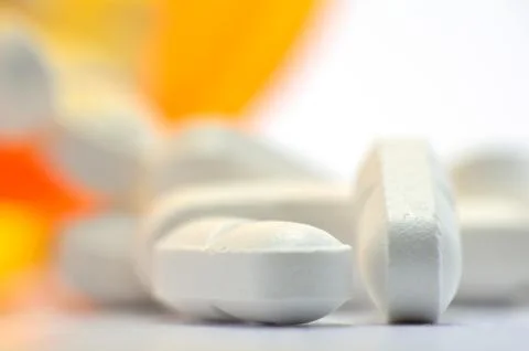 Pills macro Stock Photos