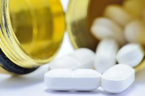 Pills macro Stock Photos