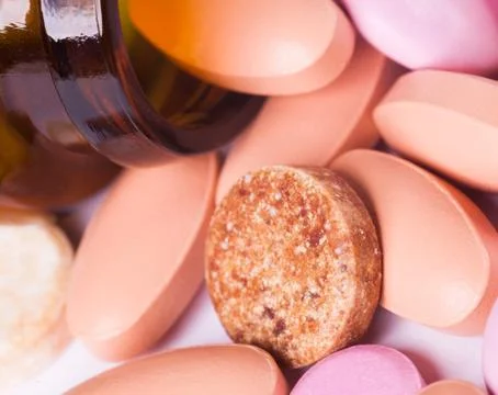 Pills macro Stock Photos