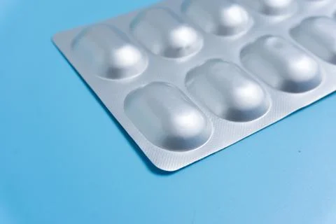 Pills in pack Stock Photos