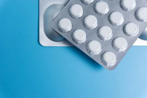 Pills in pack Stock Photos