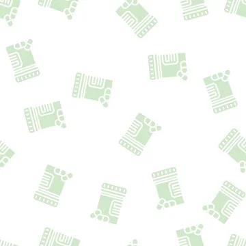 Pills package glyph vector seamless pattern black Illustrazione stock