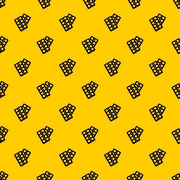 Pills in package pattern vector Illustrazione stock