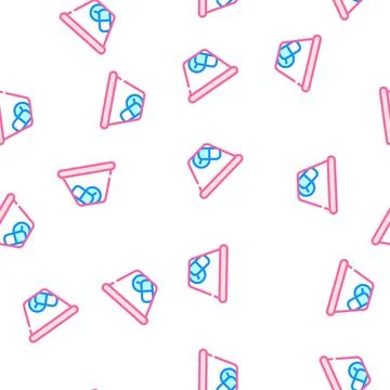 Pills in package vector seamless pattern Illustrazione stock