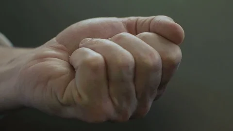 Pills in Palm of Hand Stock-Footage 72133889