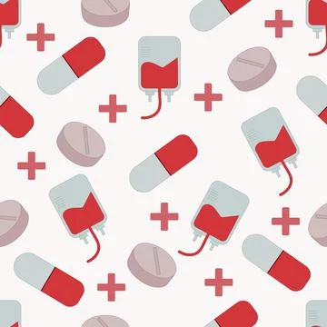 Pills pattern Stock Illustration