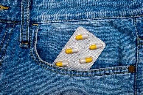 Pills in the Pocket Foto stock