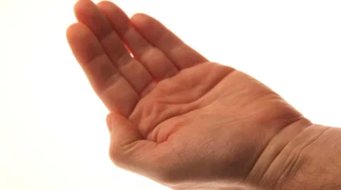 Pills pouring into an open hand. Video stock 32244096