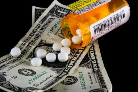 PIlls ready for purchase Stock Photos