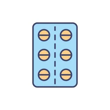 Pills related vector icon. Stock Illustration