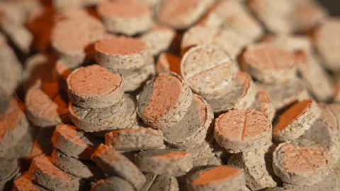 Pills rotate close up Video stock 169231578
