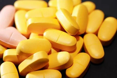 Pills Set Closeup Stock Photos