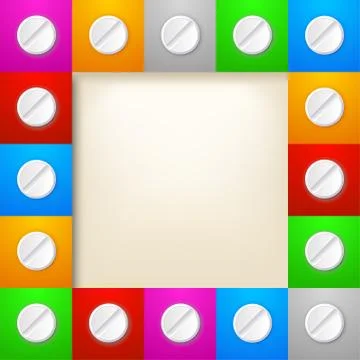 Pills set Stock Illustration