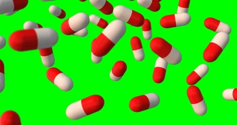 Pills slow motion 3d loop Video stock 91251981