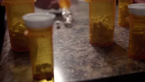 Pills spilled 스톡 동영상 212099296