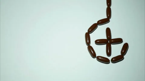 Pills stop motion Stock Footage 62680349