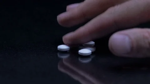 The pills on the table, medications Stock Footage 81255111
