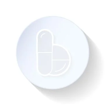 Pills thin lines icon Stock Illustration