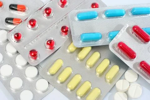 Pills from top Stock Photos