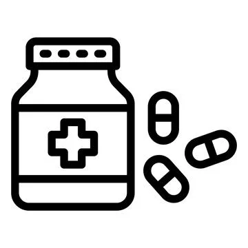 Pills Vector Icon Design Illustration Stock Illustration