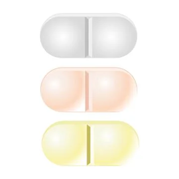 Pills in vector Stock Illustration
