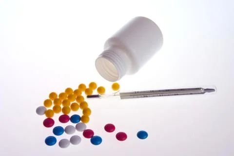 Pills of vitamins Stock Photos