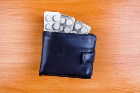 Pills in the Wallet Foto stock