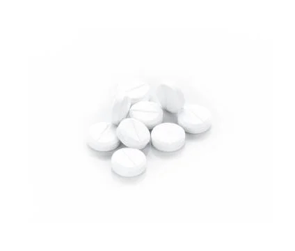 Pills on white background Stock Photos