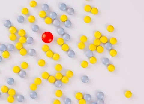 Pills on white background Stock Photos