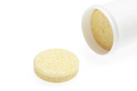 Pills on white background Stock Photos